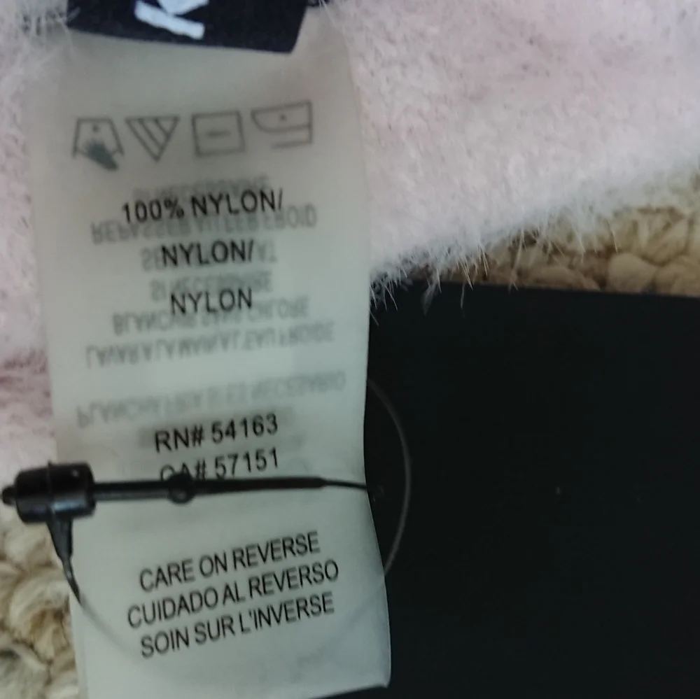 Karl Lagerfeld Paris Infinity Scarf light Pink Fuzzy Scarf